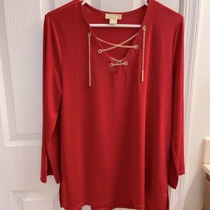 Michael KORS red blouse size small